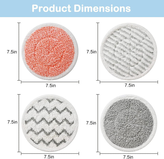 10 Pack Upgraded Replacement Steam Mop Pads or Shark S8201 S7001 S8001 S7201 S7000AMZ S7000 S7005 S7020 S7001C Steam Mop,Steam & Scrub All-in-One Scrubbing and Sanitizing,Dirt Grip Scrub Washable Pad