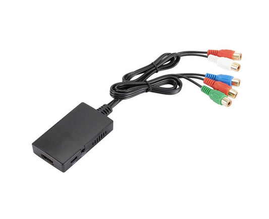 HDMI-compatible Converter No Distortion Portable Black Quick Transmission HDMI-compatible to YPBPR Converter for Projector - Black