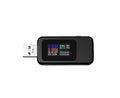 USB Tester LCD Digital Display Rapid Identification Plug And Play 160-Degree Wide Viewing Angle 65W/120W Charger Tester for Mobile Phone - Black