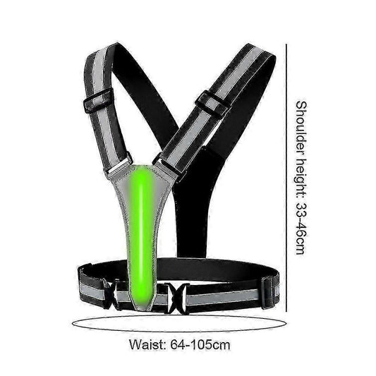 Light Up Reflective Running Vest, Night security Gear for Jogging & Walking