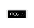 Digital Alarm Clock Precise 12/24 Hour Temperature Display Large Screen Smart LED Clock Bedside Digital Alarm Clock for Home-White