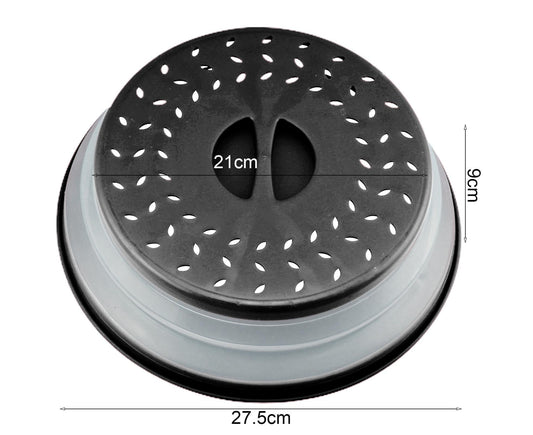 Microwave Cover TPR Microwave Splatter Guard-Black