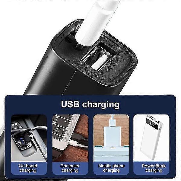 Mini USB Rechargeable Flashlight Built-in Mobile Power Emergency Pocket Torch