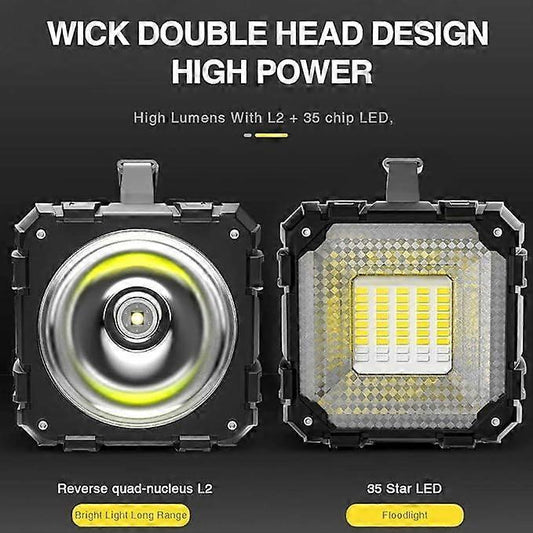 Rechargeable LED Spotlight Flashlight High Power Torch with Focus Beam