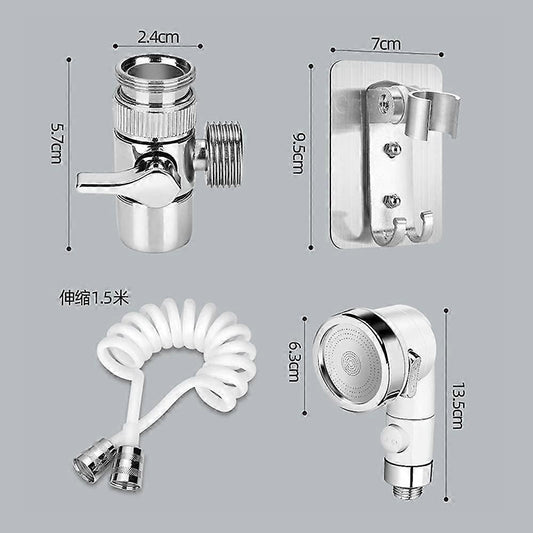 Shower Head Set with Hose, Adjustable Handheld Shower