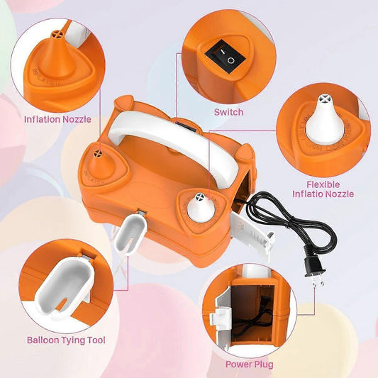 Electric Balloon Pump Portable Air Inflator for Party Birthday Balloons
