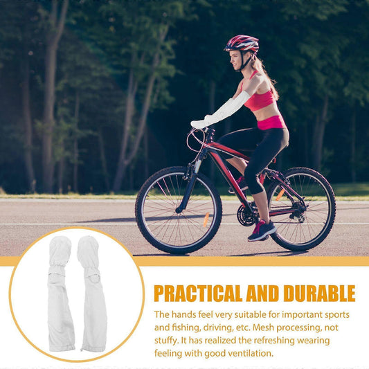 1 Pair UV Protection Arm Sleeves for Men & Women Cycling Sports