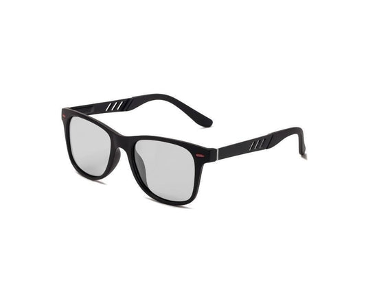 New Fashion Men Women Polarized Sunglasses Aluminum Magnesium Sring Hinged Legs TAC Lens TR Frame Driving Shades - Black Grey