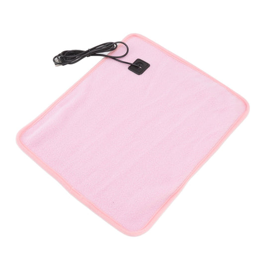 Portable USB Heating Pad Shoulder Neck Leg Waist Heating Pads with Multi Level Temperature Adjustment Timing Pink