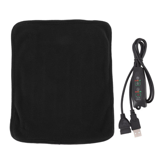 Portable USB Heating Pad Shoulder Neck Leg Waist Heating Pads with Multi Level Temperature Adjustment Timing Black