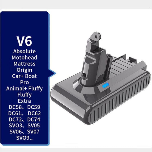 9500mAh Battery for Dyson V6 SV03 SV04 DC58 DC61 DC62.