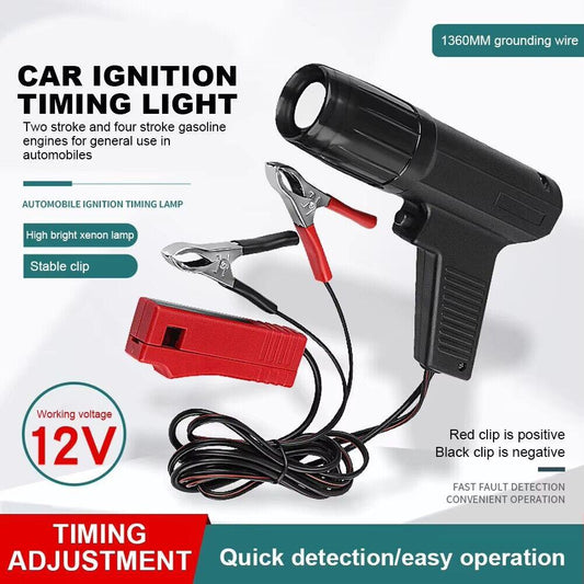 Universal 12V Ignition Timing Light Strobe Lamp 1.36m Cable.