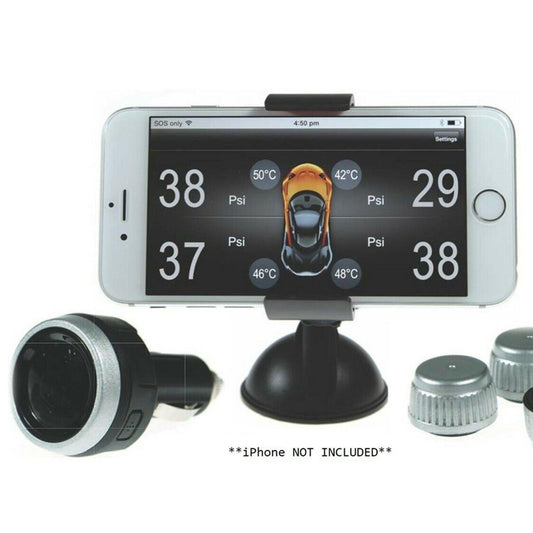 Gator DIY BT Wireless Car Tyre Pressure Monitor Monitoring System App Control TPM iOS.