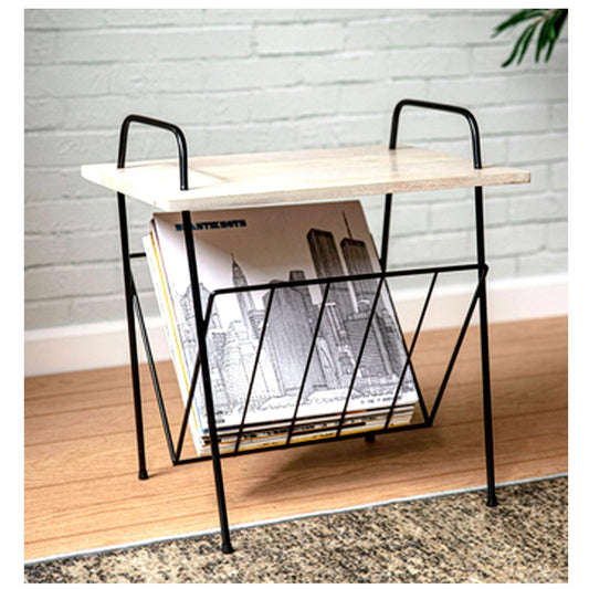 Crosley Wiltshire Turntable Stand Modern Retro White Wash Wood.