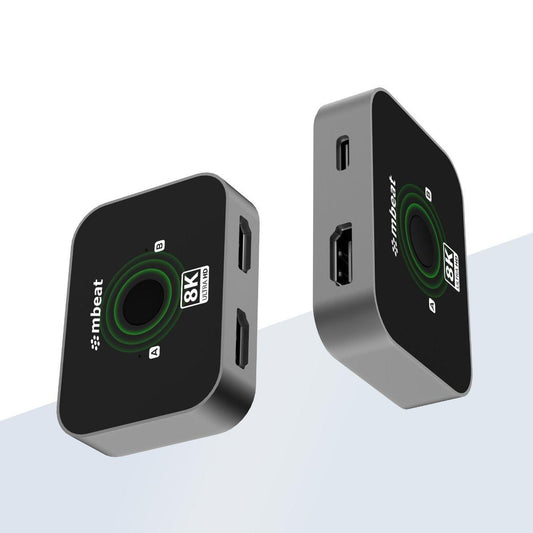 mbeat 8K Bi-directional HDMI 2.1 Switch 2 In 1 Out/1 In 2 Out.