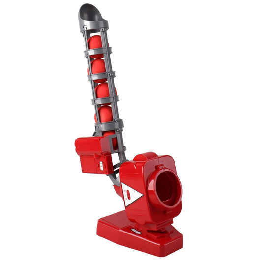 Cricket Ball Pitcher w/ Adjustable Pitching Angles & 5 Ball Capacity.