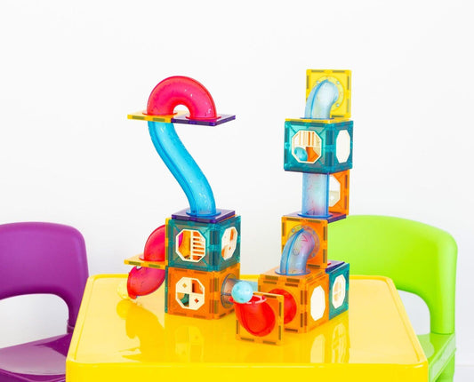 88 Pcs non-toxic STEM Educational, Durable Magnetic Tiles/Puzzle with Storage Bag.
