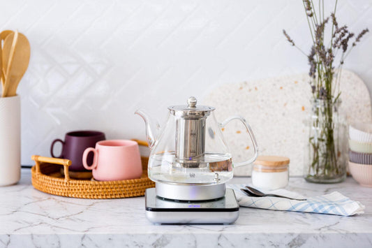1.2L Digital Glass Kettle w/ Electric Tea Pot & Infuser 800W.