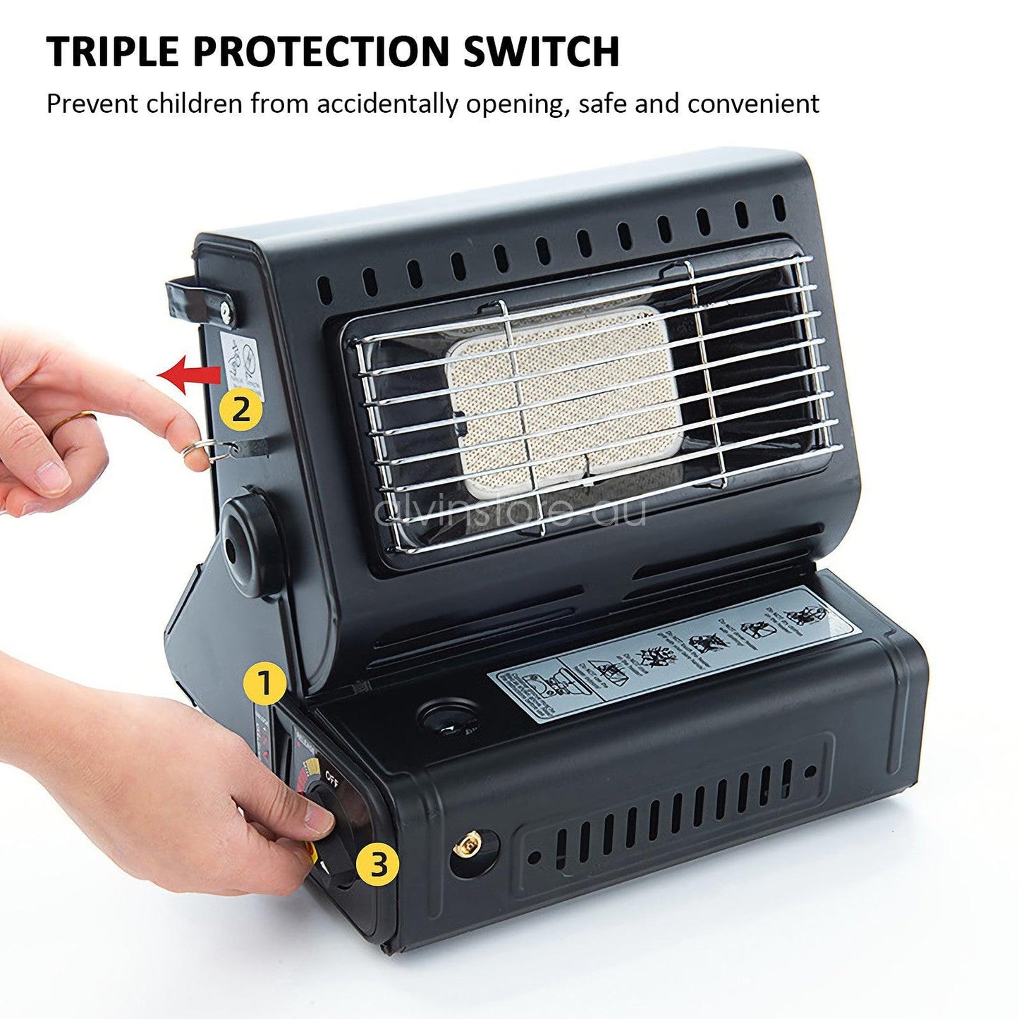Portable Butane Gas Heater Cooker Camping Tent Outdoor Hiking Camper Survival AU.