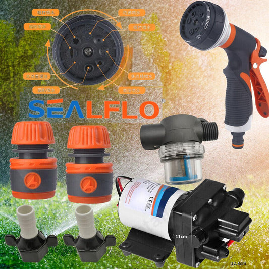12V SEALFLO Water Pump High Pressure Self-priming rv Camping Boat 55PSI 11.3L/M.