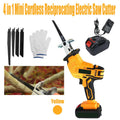 Yellow Cordless Electric Reciprocating Saw Cutter w+ Blades For Makita Battery.