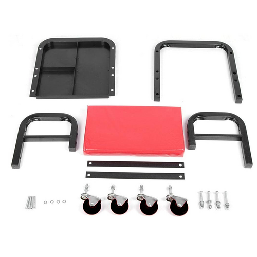 Padded Rolling Creeper Garage Mechanics Roller Seat Stool Chair with Tool Tray.