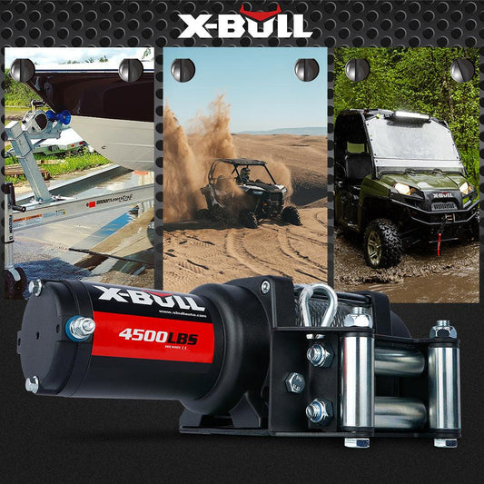 X-BULL Electric Winch 4500LBS/2041KG Steel Cable Wireless Remote Boat ATV 4WD.