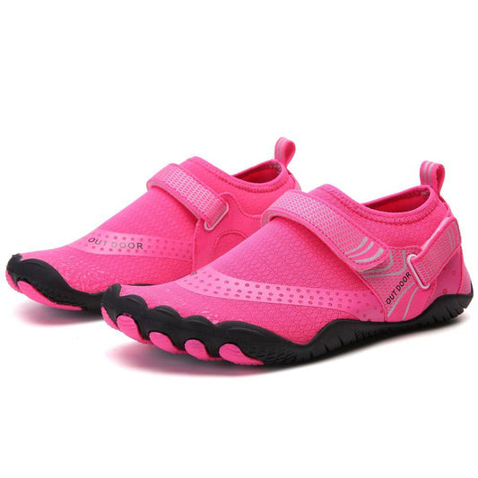 Women Water Shoes Barefoot Quick Dry Aqua Sports Shoes - Pink Size EU38 = US5.