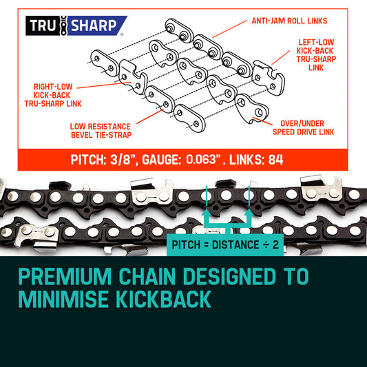 2 X 24 Baumr-AG Chainsaw Chain 24in Bar Replacement Suits 72CC 76CC 82CC Saws.