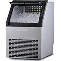 POLYCOOL Commercial Ice Maker Machine, up to 45kg/24hr, Timer & Self Cleaning Programs.