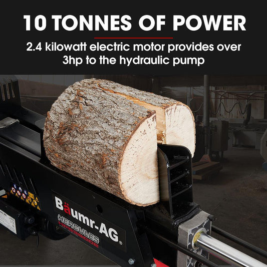 Baumr-AG 10 Tonne Electric Hydraulic Wood Log Splitter - HPS3800E.