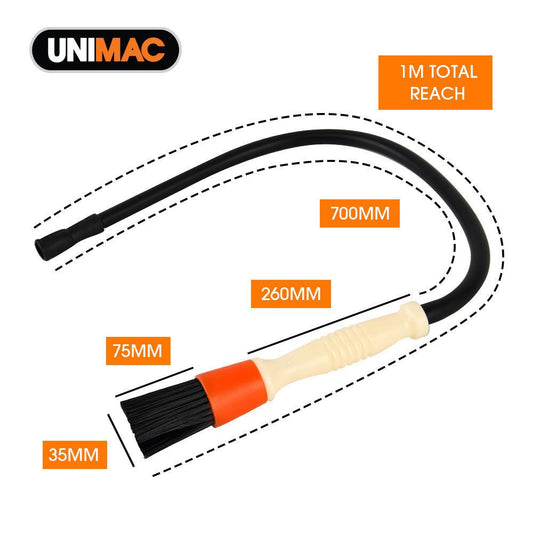 UNIMAC Flow Through Brush, with Hose, Suits Most Parts Washer Brands.