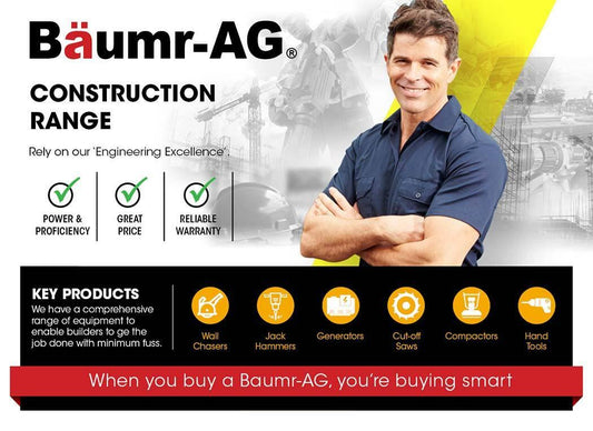 BAUMR-AG Vacuum for Wall Chaser Standard 32mm Concrete Chasing Dust Collector.