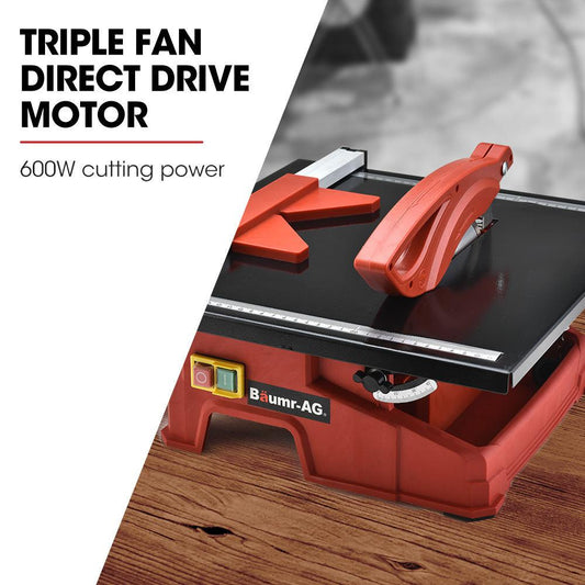 BAUMR-AG 600W Electric Tile Saw Cutter with 180mm (7") Blade.