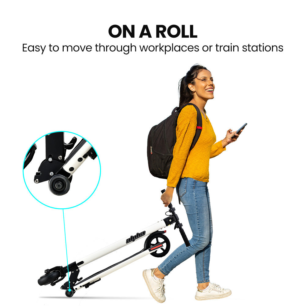 ALPHA Peak 300W 10Ah Electric Scooter, Suspension, for Adults or Teens, Black.