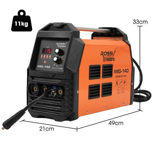 ROSSI 140A MIG/MAG/MMA/ARC/TIG Multi-Purpose Welder MIG-140, Flux/Solid Wire/CO2 Or Argon Gas.