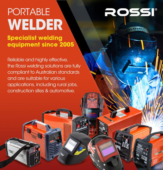ROSSI 200 Amp Portable Inverter Arc Stick Welder, MMA DC Gas Inverter Welding Machine, 15A Plug.