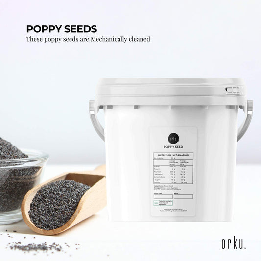 3.5Kg Poppy Seeds Unwashed Bucket Papaver Somniferum For Baking and Decorating.
