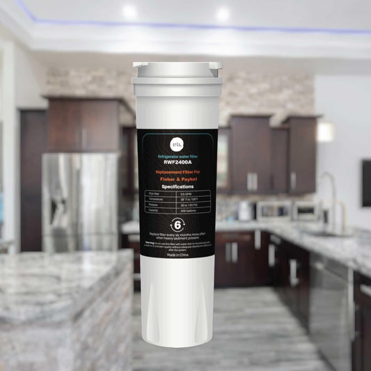 Orku Fridge Water Filter Cartridge for Fisher & Paykel RWF2400A 836848 836860.