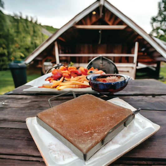 Himalayan Pink Salt Cooking Block 21 x 21 x 3cm - Square Slab Tile.