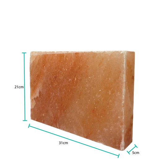 Himalayan Pink Salt Cooking Block 31 x 21 x 5cm - Rectangle Slab Tile.