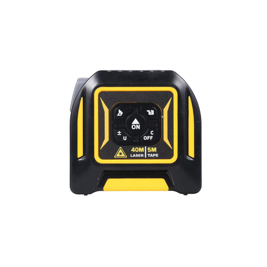 Tooleroo 40m Digital Laser Tape Measure + 5m Steel Tape â 3-in-1 Cross Marking.