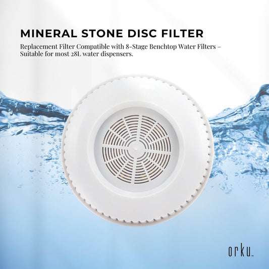 1x Mineral Stone Disc Filter Replacement for 8 Stage 28L Benchtop - Large Pad.