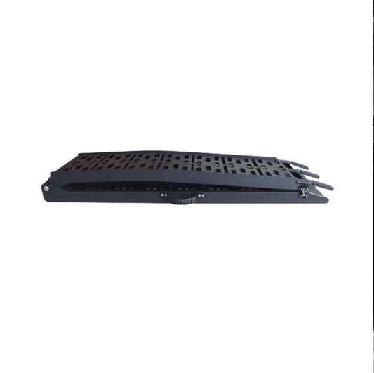 Kartrite Aluminium Folding Loading Ramp ATV Motorbike Motorcycle Golf Buggy Trailer - Black