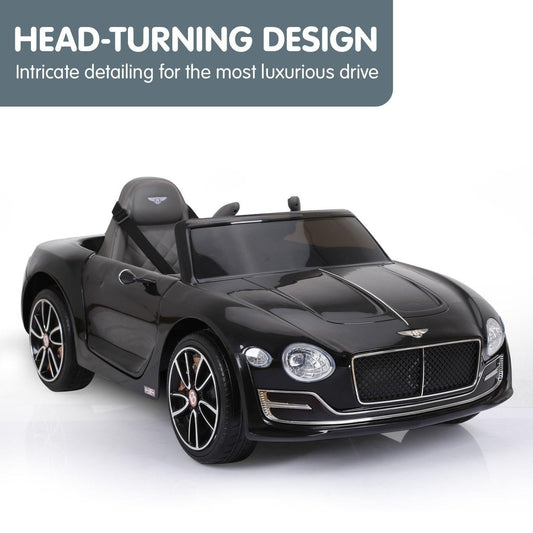 Kahuna Bentley Exp 12 Licensed Speed 6E Electric Kids Ride On Car Black.