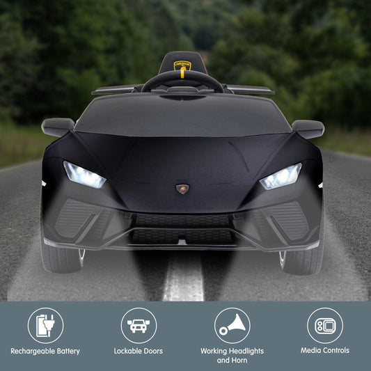 Kahuna Lamborghini Performante Kids Electric Ride On Car Remote Control - Black.