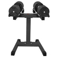 Powertrain Eon 2 X 45kg Adjustable Dumbbells W/ Stand Heavy-duty Storage Rack Home Gym 9 Strength Training Equipment.