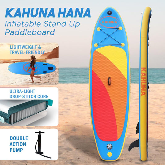 Kahuna Hana Inflatable Stand Up Paddle Board 10FT w/ iSUP Accessories.