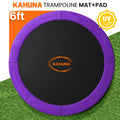 Kahuna 6ft Trampoline Replacememnt Safety Pad Cover and Spring Jumping Bounce Mat Purple