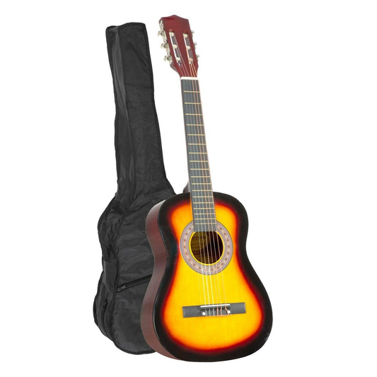 Karrera 34in Acoustic Wooden Childrens Guitar - Sunburst.